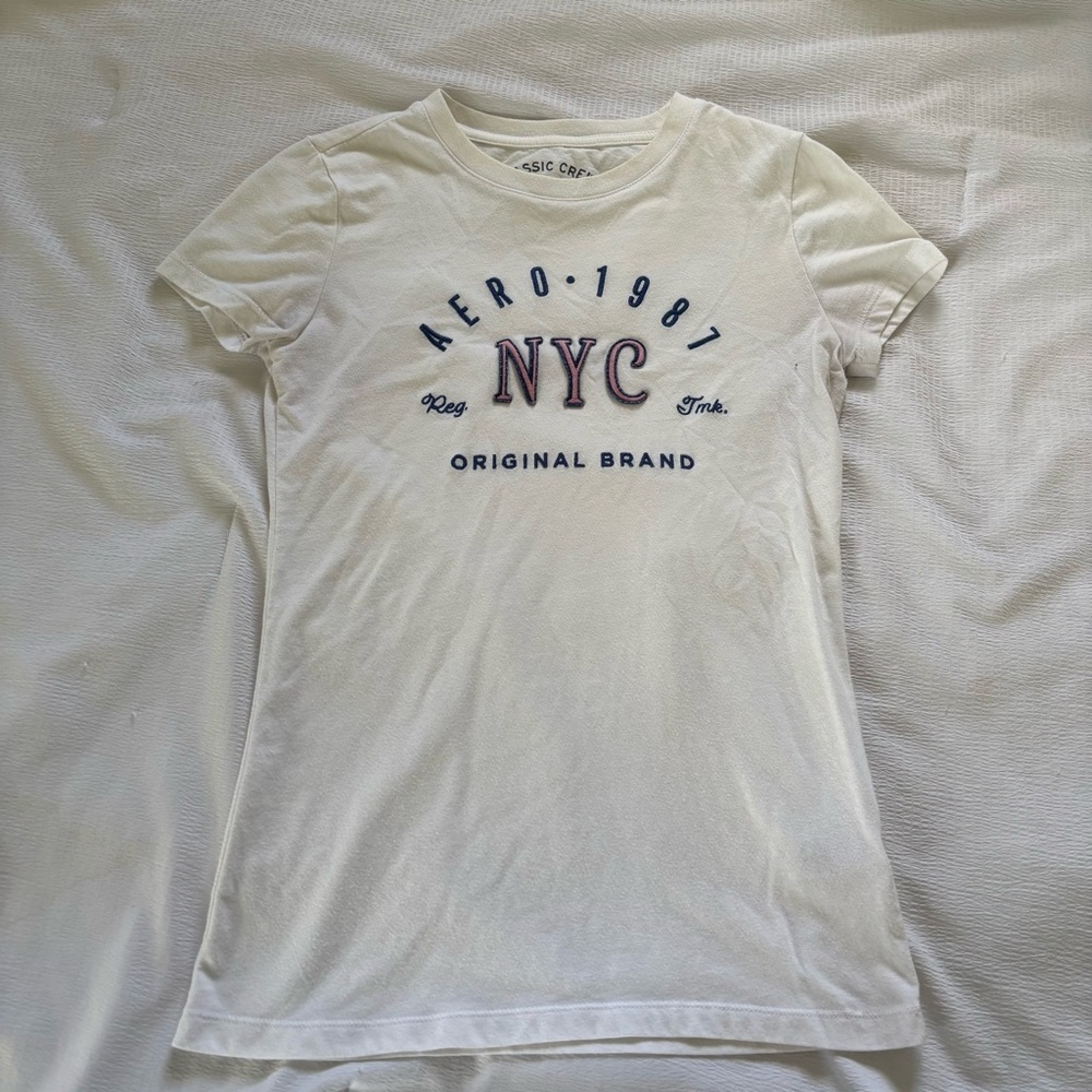 S nyc tshirt blue and pink from aeropostale